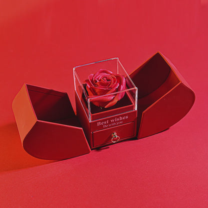Coffret Rose Éternelle et Collier